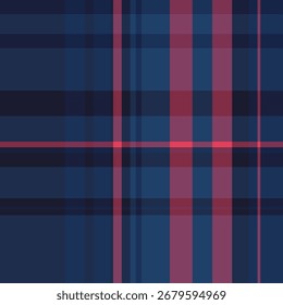 Classic plaid pattern with intersecting lines in navy, blue, and wine hues.  Perfect for backgrounds, textiles, and design projects requiring a traditional touch.  Versatile, clean, and elegant.