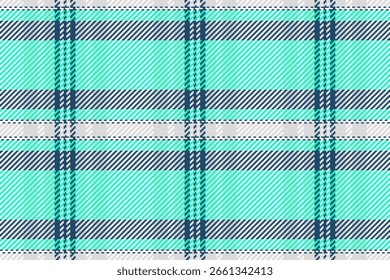 Padrão xadrez clássico com menta, cinza e linhas navais. Tartan estilo textura de tecido grande para fundos, têxteis, design de vestuário e temas festivos.
