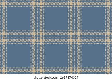 Klassisches kariertes Muster in gedeckten Blau- und Beigetönen. Ideal für Textilien, Hintergründe oder Designprojekte, die eine traditionelle, gemütliche Note benötigen. Vielseitig und zeitlos.