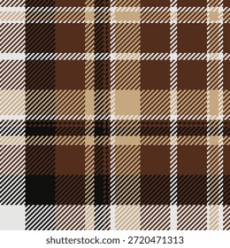 Patrón clásico de cuadros en tonos neutros. Un diseño textil versátil ideal para fondos, ropa, decoración del hogar y marca. Atemporal y adaptable.