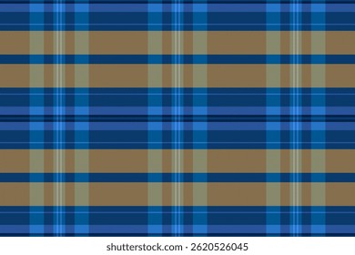 Patrón clásico de cuadros en tonos de azul y beige. Un diseño textil versátil para fondos, ropa o proyectos gráficos que requieren una sensación tradicional y atemporal.