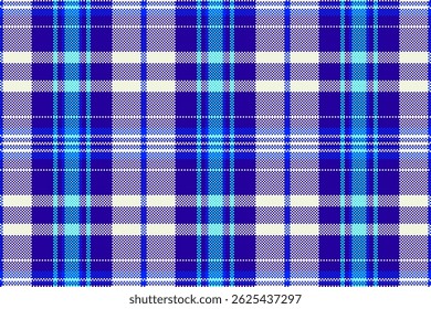 Classic plaid pattern in shades of blue. Perfect for backgrounds, textiles, apparel, or any design needing a timeless, woven texture. Versatile and stylish.