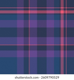 Classic plaid pattern in shades of purple and coral.  Great for textile design, backgrounds, or adding a vintage touch to any project. Seamless, versatile, and timeless.