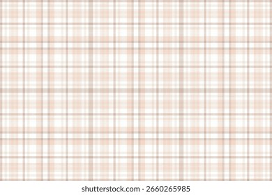 Classic plaid pattern, soft neutral tones. Versatile texture for backgrounds, designs, textiles. Elegant, timeless, and perfect for creative projects.