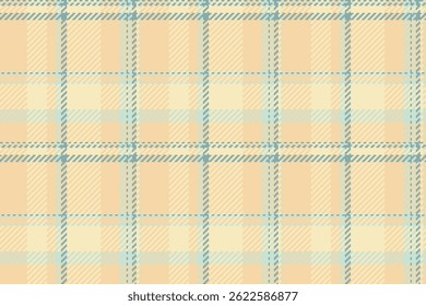Classic plaid pattern with soft, pastel hues. Versatile background for textile design, packaging, and digital art. Evokes warmth, comfort and traditional charm.
