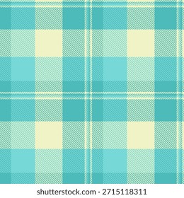 Patrón clásico de cuadros en verde azulado y crema calmante. Diseño textil versátil para fondos, ropa o proyectos digitales. Sugiere comodidad, tradición y estilo.