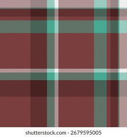 Classic plaid pattern with warm, earthy tones and cool accent color. Versatile design perfect for backgrounds, textiles, and seasonal projects, adding texture and depth.