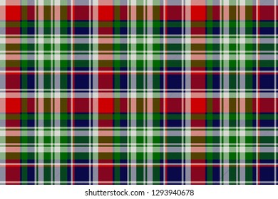 Classic plaid seamless pattern. Vector illustration.