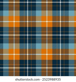 Classic plaid seamless pattern vector. Background graphic tartan fashion design use for print, texture, cloth, fabric, flannel.	