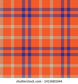 Classic Plaid Tartan Seamless Pattern Background