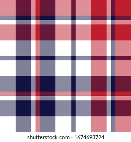 Classic Plaid Tartan Seamless Pattern for shirt printing, fabric, textiles, jacquard patterns, backgrounds and websites
