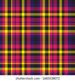 Classic Plaid Tartan Seamless Pattern for shirt printing, fabric, textiles, jacquard patterns, backgrounds and websites