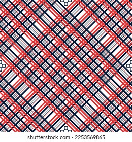Classic Plaid Tartan Seamless Pattern for shirt printing, fabric, textiles, jacquard patterns, backgrounds and websites eps10