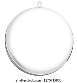 Classic plastic cast ball with ribbon holder