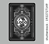 classic poker card backs with space for logos