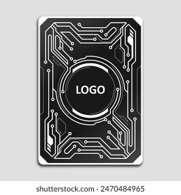 classic poker card backs with space for logos and seamless pattern