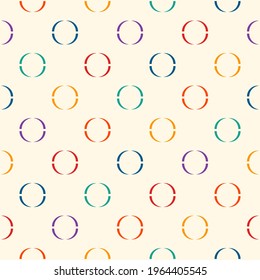 Classic polka dot ornament. Mini circle seamless pattern. Geometric surface print. Repeated bubble motif . Geo dotted ornamental background. Modern minimal design texture. Vector abstract wallpaper