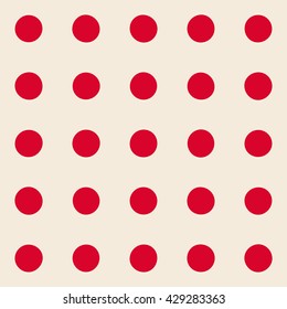 Classic polka dot pattern. Vector repeating texture.