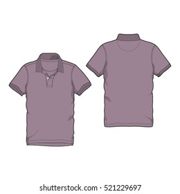 Classic Polo Shirt Vector Template
