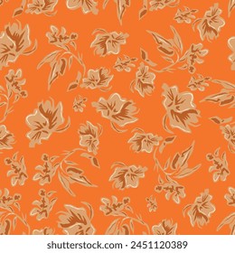 Clásico Populares flor sin costura patrón de fondo.Perfecto para el Fondo de pantalla, diseño de la tela, papel de embalaje, texturas de superficie, papel digital