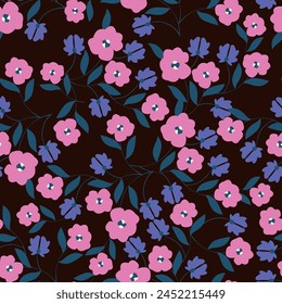 Classic Popular Flower Seamless pattern background.Perfect for wallpaper, fabric design, wrapping paper, surface textures, digital paper