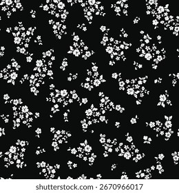 Classic Popular Flower Seamless pattern background - For easy making seamless pattern use it for filling any contours