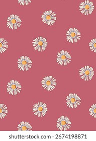 Classic Popular Flower Seamless pattern background - For easy making seamless pattern use it for filling any contours