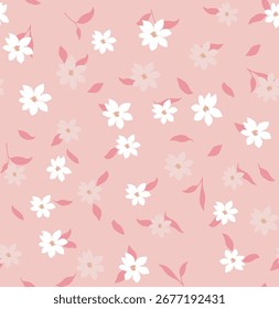 Clássico Popular Flor Sem emenda padrão fundo - Para fácil fazer padrão sem emenda usá-lo para preencher quaisquer contornos