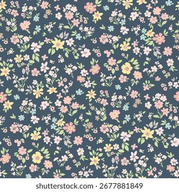 Classic Popular Flower Seamless pattern background - For easy making seamless pattern use it for filling any contours