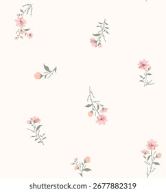 Classic Popular Flower Seamless pattern background - For easy making seamless pattern use it for filling any contours