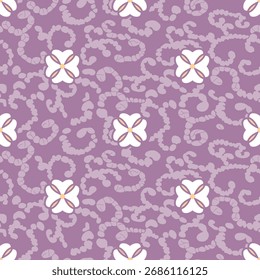 Classic Popular Flower Seamless pattern background - For easy making seamless pattern use it for filling any contours