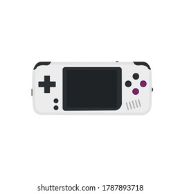 Classic Portable Game Console vector illustration.
