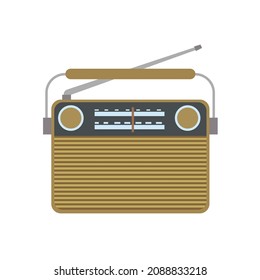 classic portable radio vector emoji illustration