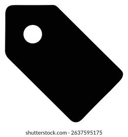 Classic price tag symbol for discounts, sales, and labeling