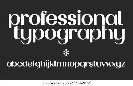 Classic professional vector font. Luxury typeface