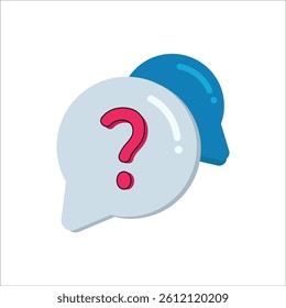 A classic question mark icon, representing curiosity, inquiry, or uncertainty. Ideal for educational, customer service, or problem-solving applications.