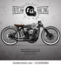 Classic Racing Motorcycle Poster