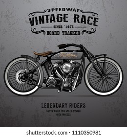 Classic Racing Motorcycle Poster