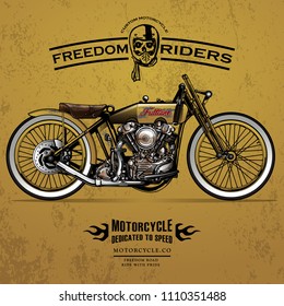 Classic Racing Motorcycle Poster