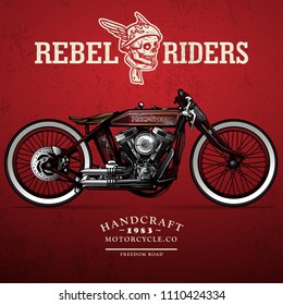 Classic Racing Motorcycle Poster