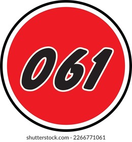 classic racing number in vector art style
