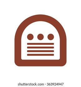classic radio logo vector.