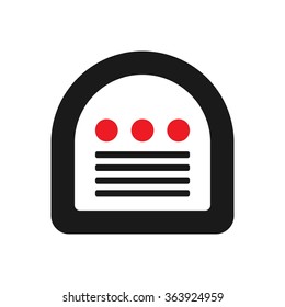 classic radio logo vector.