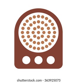classic radio logo vector.