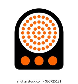 classic radio logo vector.