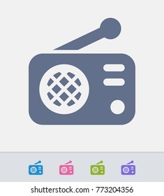 Classic Radio -  A professional, pixel-aligned icon. 