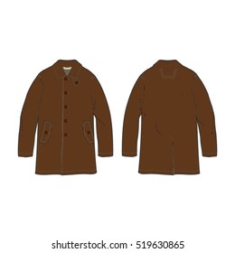 Classic Rain Coat Template
