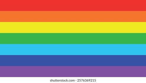 Classic Rainbow Rainbow Flag (LGBTQ) High Quality Illustration