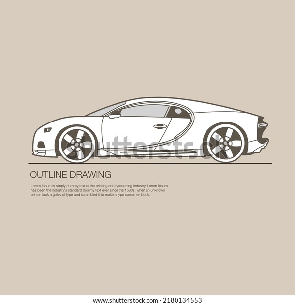 Classic rally or\
sport car vector\
illustration.