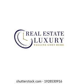 Classic real estate Logo building. antique Vector Modern Symbol. Company Logo Design Inspiration.